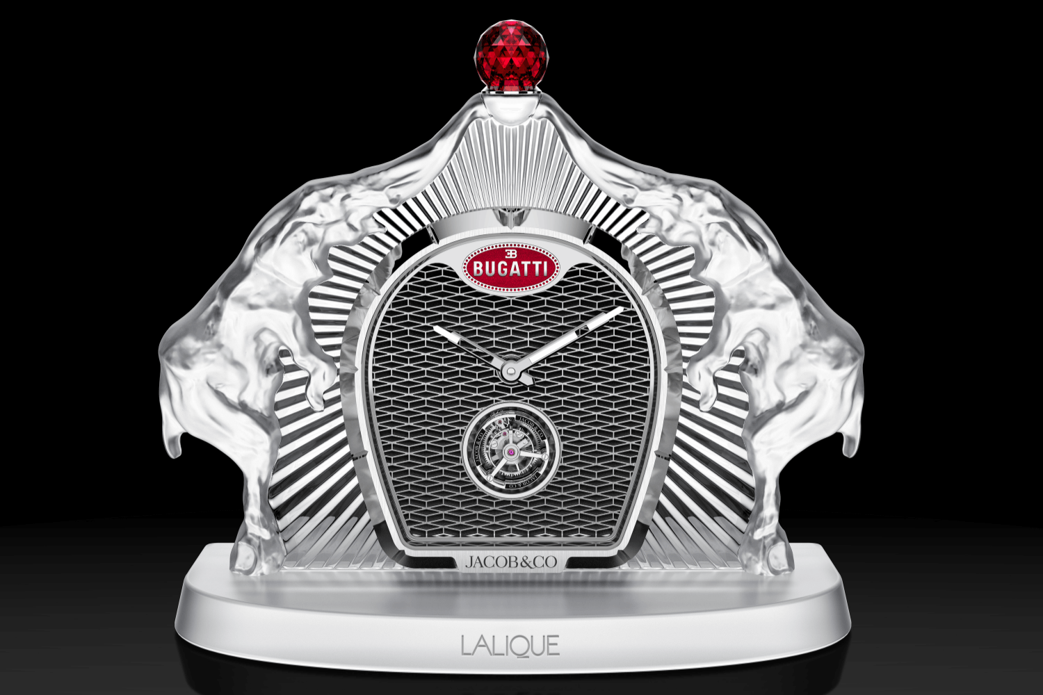 BUGATTI コレクション。時計と、キーホルダーシール A bold creation by Jacob & Co., Bugatti, and Lalique: The Bugatti
