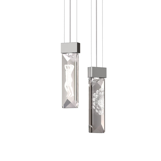 Serene Simple Prism Figurines Ceiling Lamp