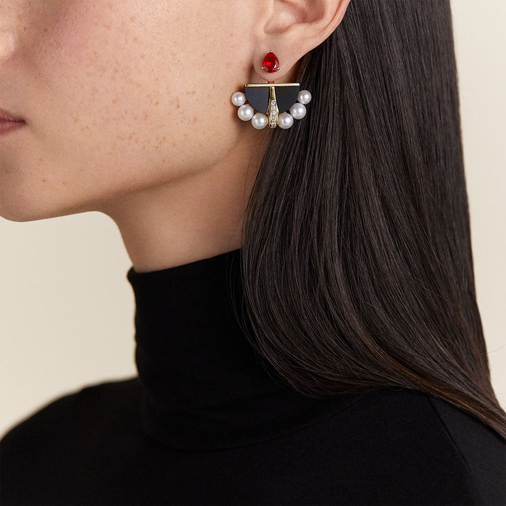 Boucles d'Oreilles L'Oiseau de Feu Petit Modèle