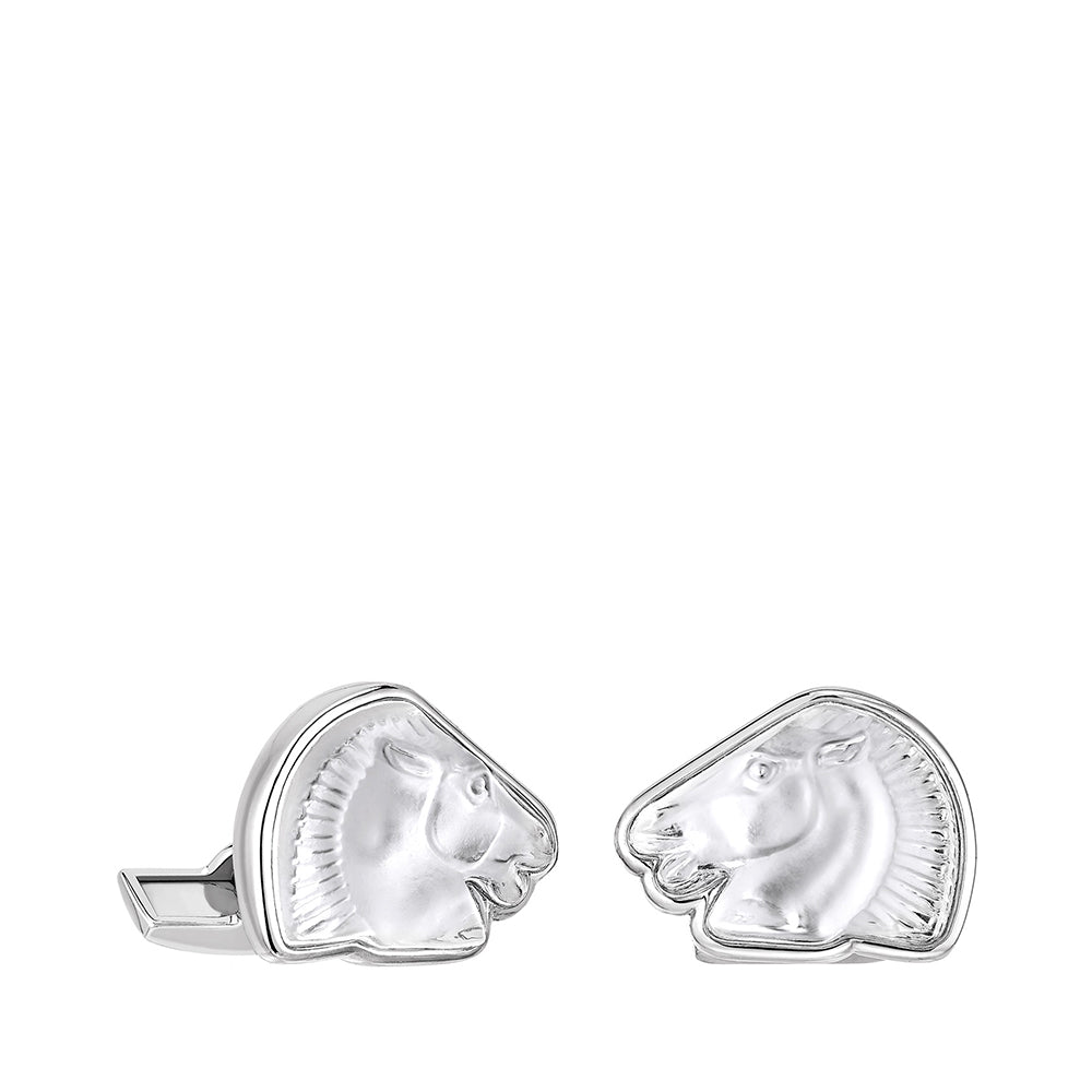 Boutons De Manchette Argentés étriers Et Cheval – Style équestre