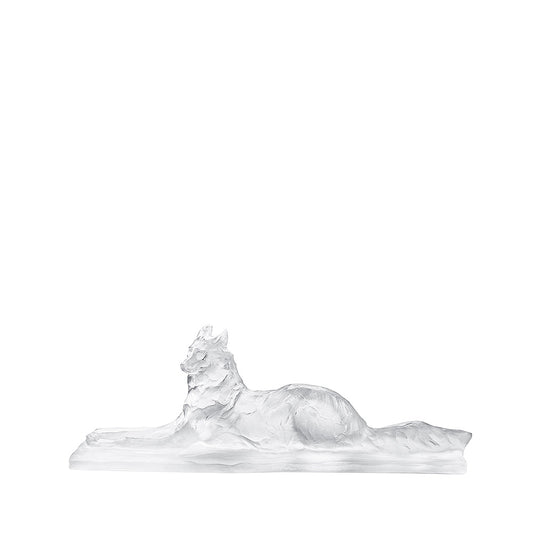 Reclining Egyptian Wolf, Rembrandt Bugatti by Lalique, 2014
