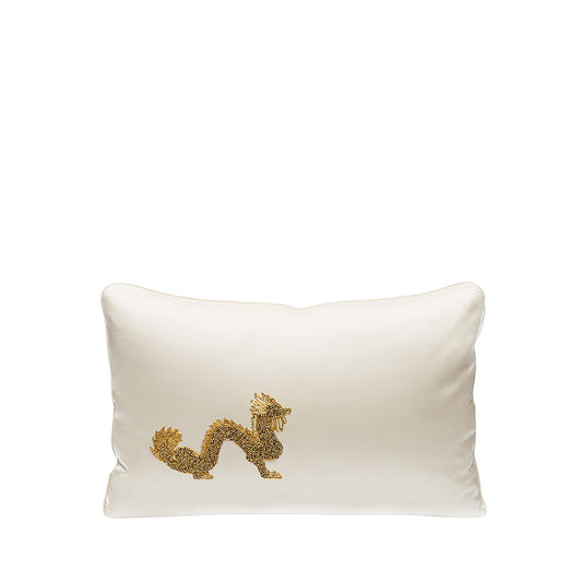 Dragon beaded cushion