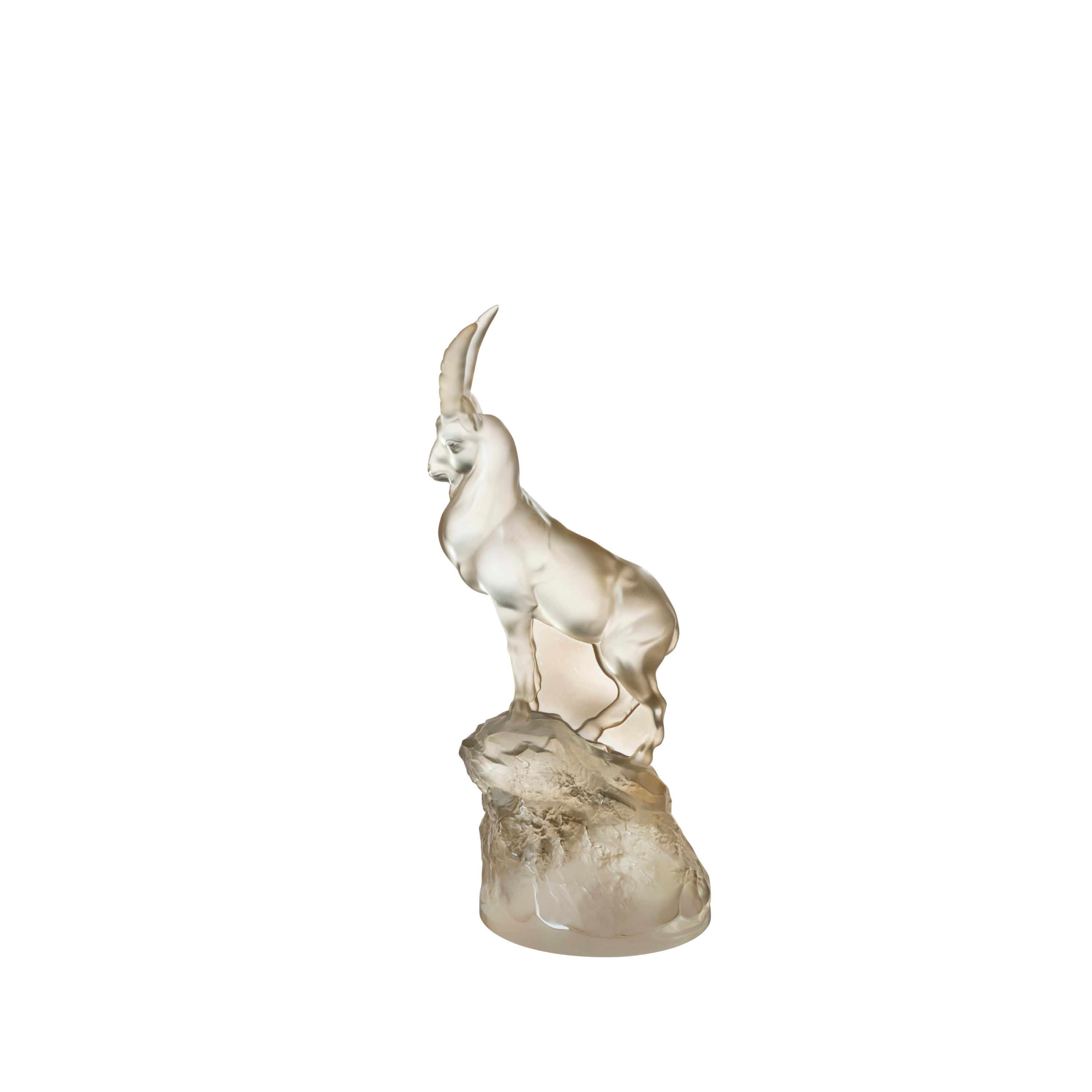 LALIQUE クリスタルガラス 猪置物 Ibex Sculpture – Lalique France
