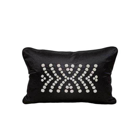 Demi Coutard beaded cushion