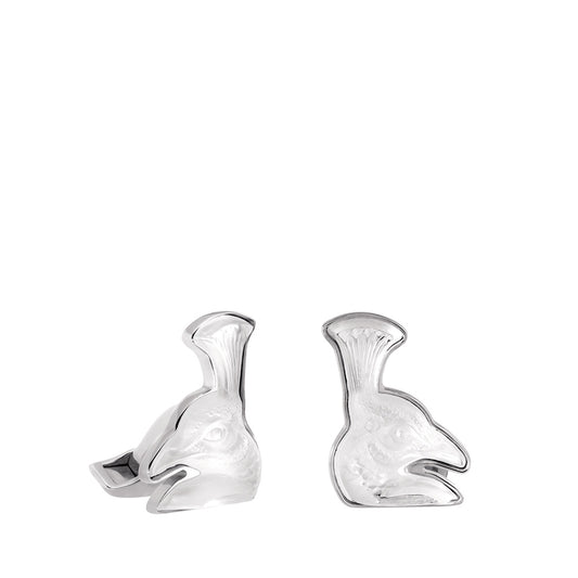 Boutons de Manchettes Mascottes Paon