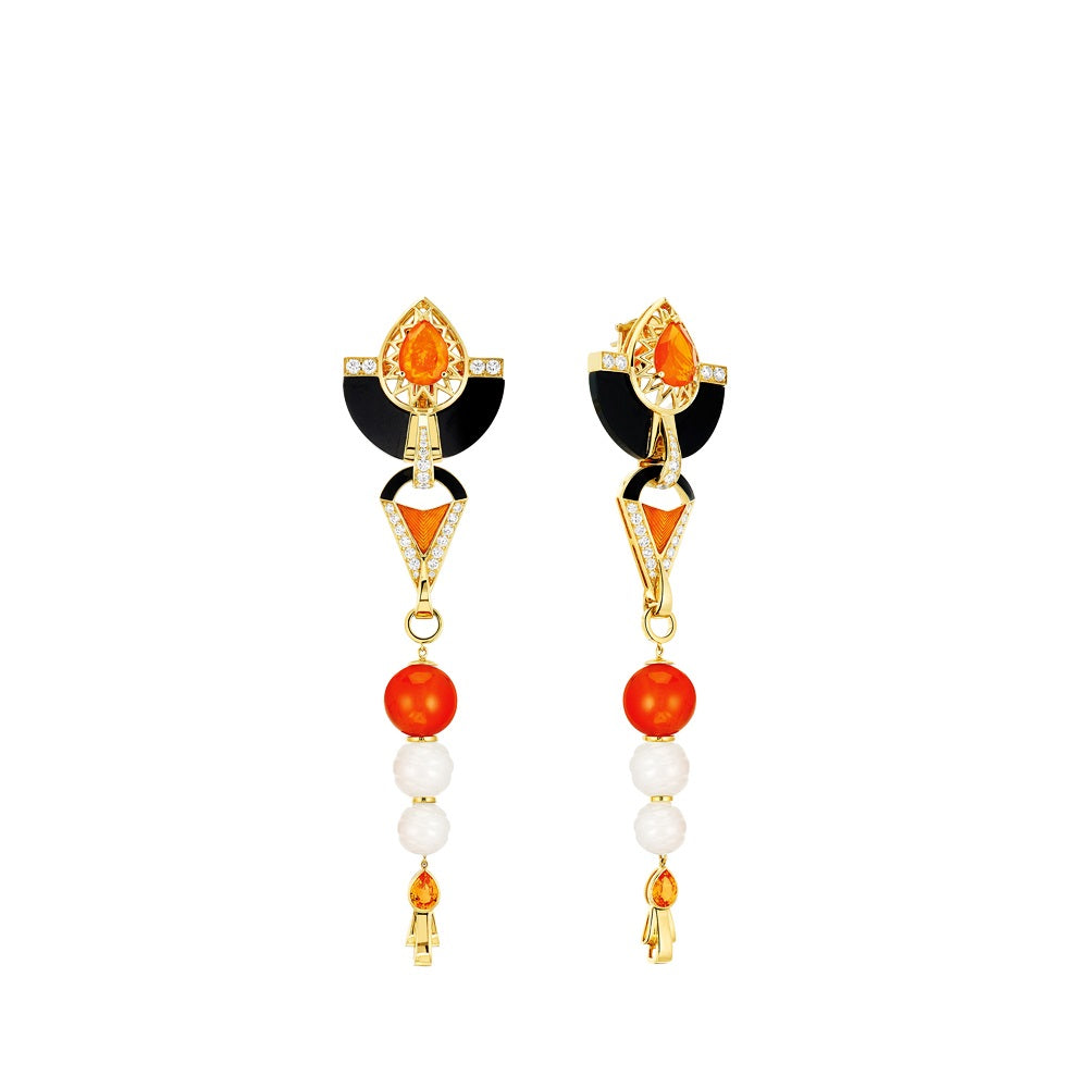 L'Oiseau de Feu Earrings, Large