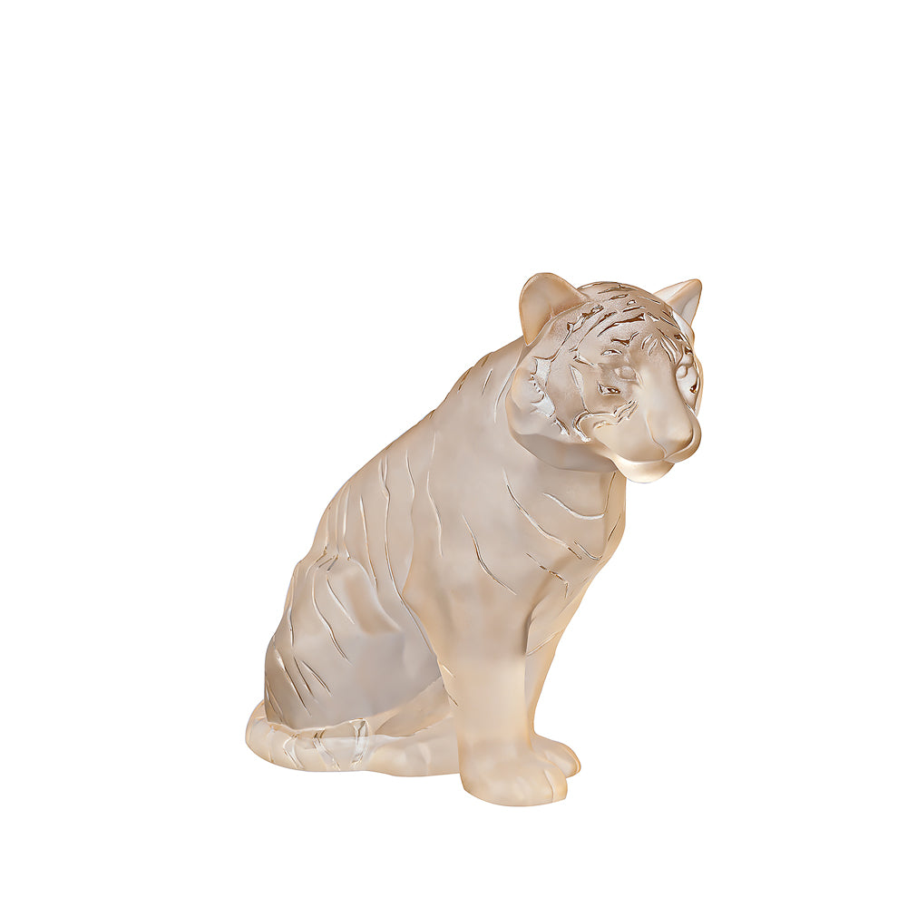 Sculpture Tigre Assis Grand Modèle