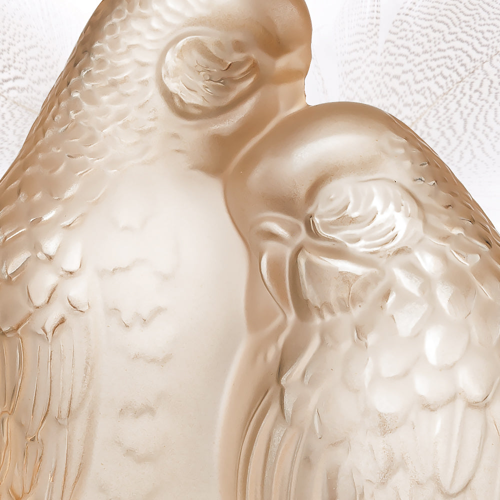2 Parakeets sculpture – Lalique France