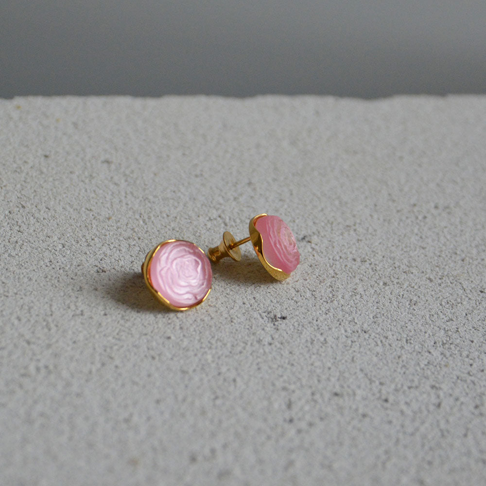 Boucles d'Oreilles Pivoine