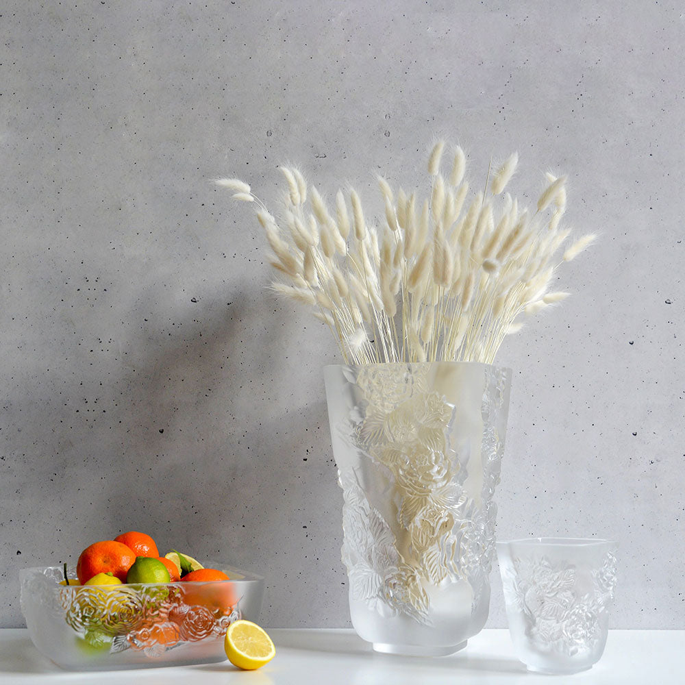 Pivoines Vase Large Size – Lalique France