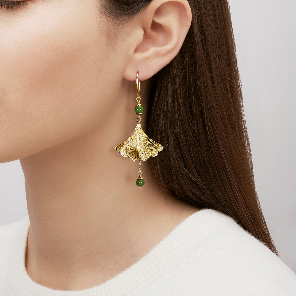Ginkgo earrings
