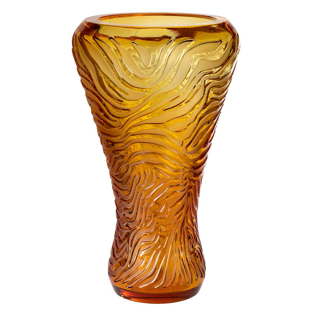 工芸品 LALIQUE René Lalique Sauterelles Frosted Glass Vase | M.S. Rau