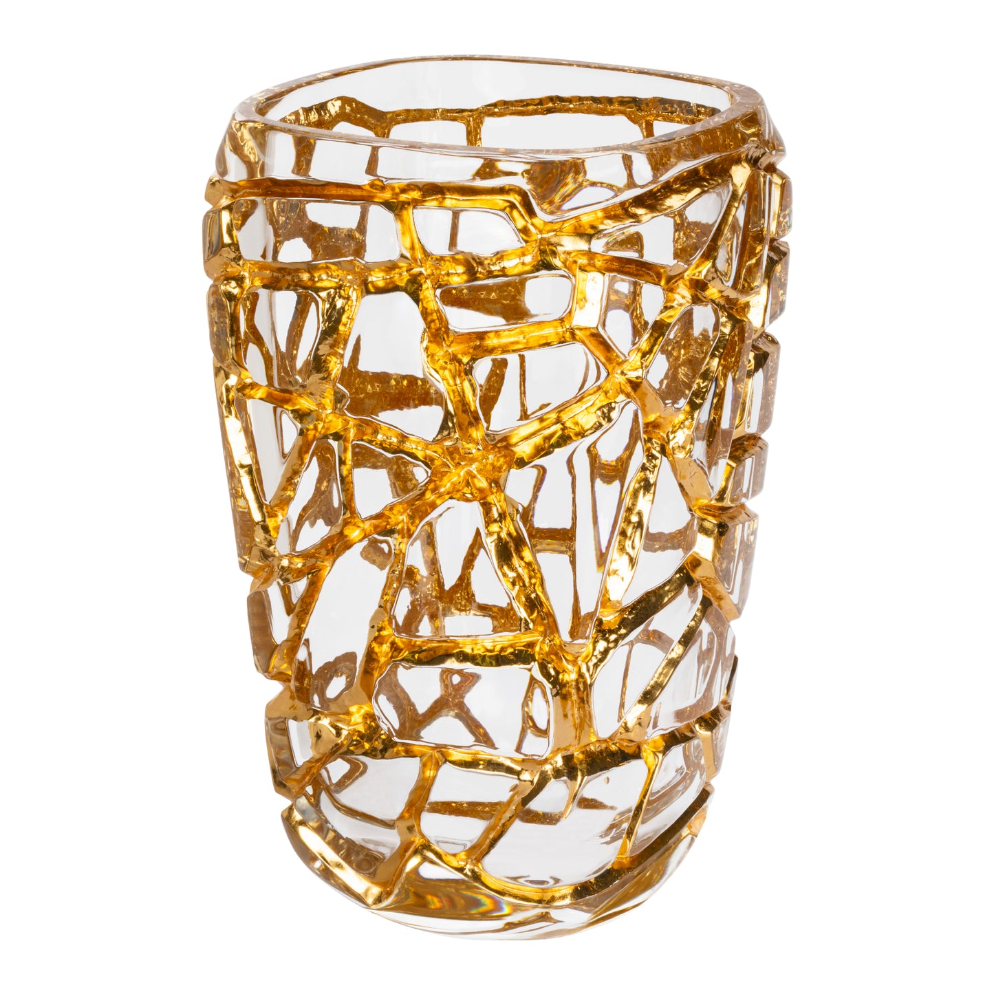 Magnitude grand Vase with gold leaves