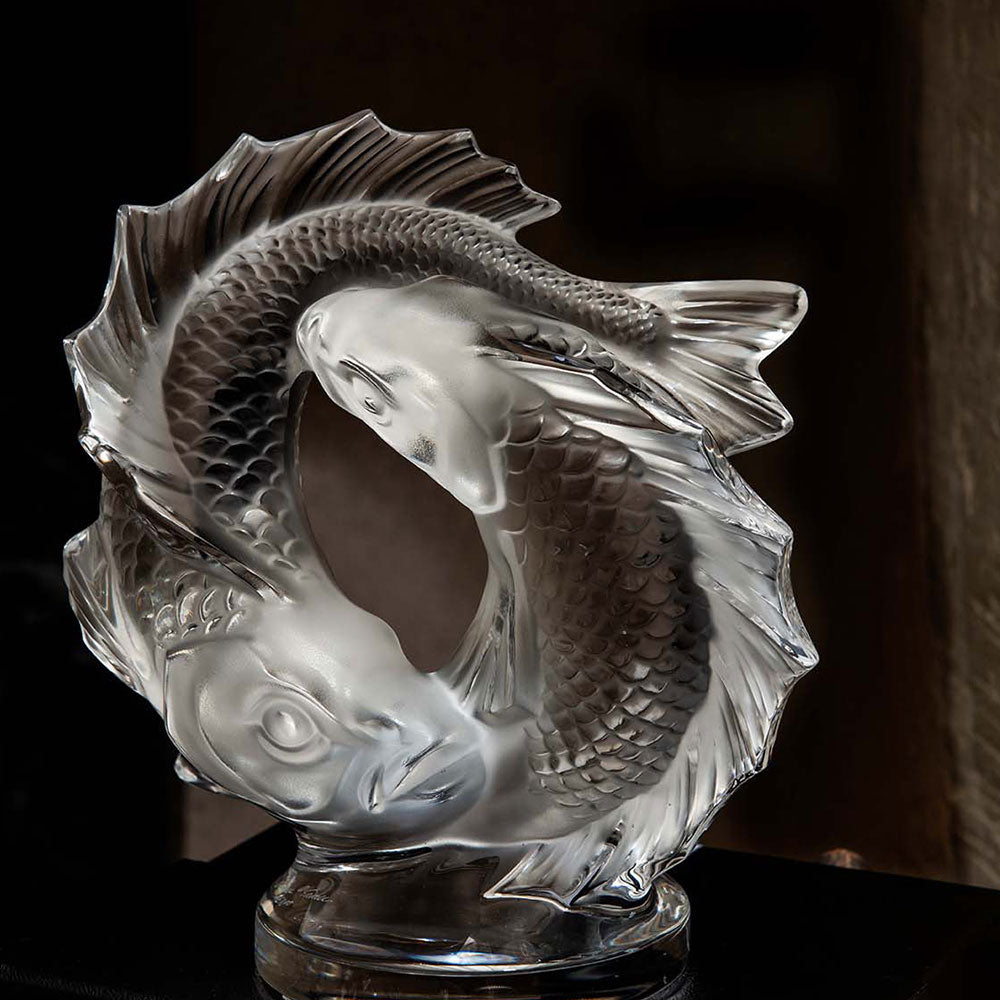 Double Fish sculpture – Lalique France