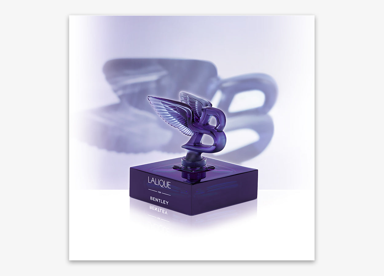 ラリック　パピヨン 蝶　ペーパーウェイト　ブルー＆パープル　lalique Lalique for Bentley Blue Crystal Edition – Lalique France