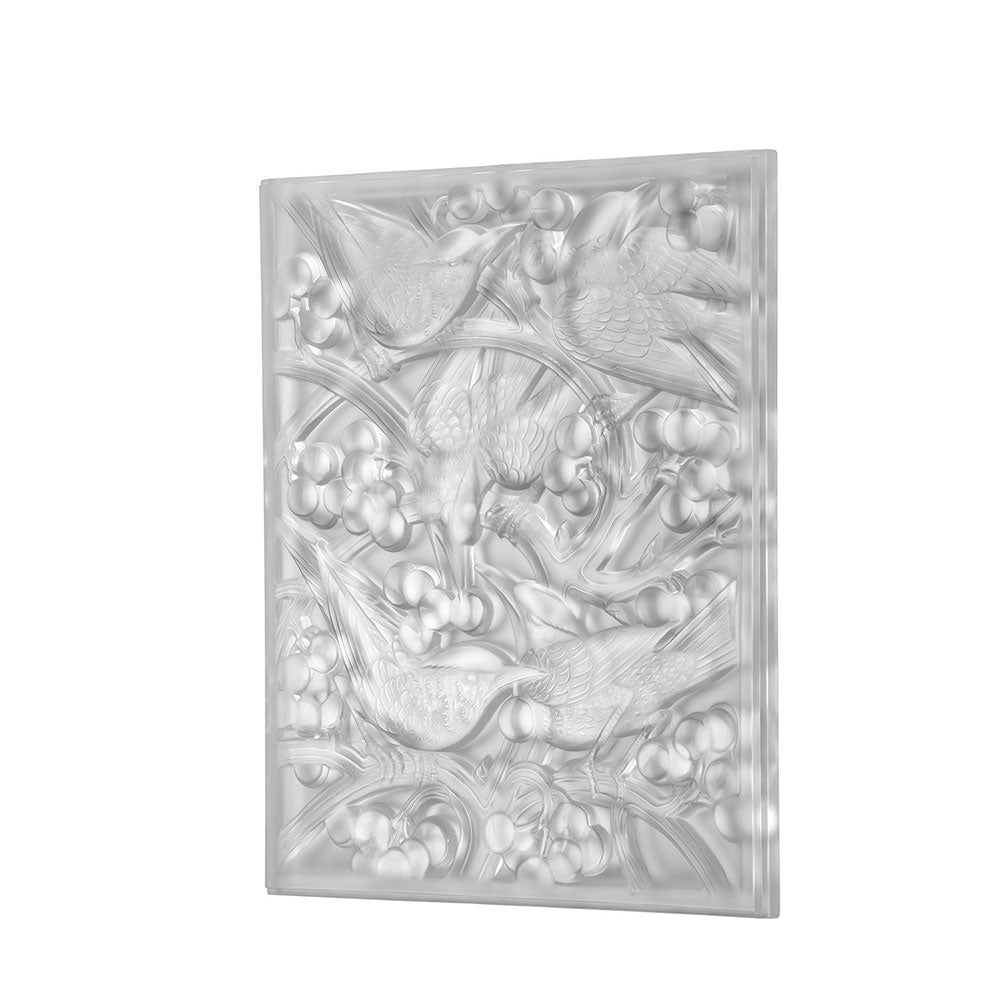 Merles et Raisins Head Down decorative panel – Lalique France