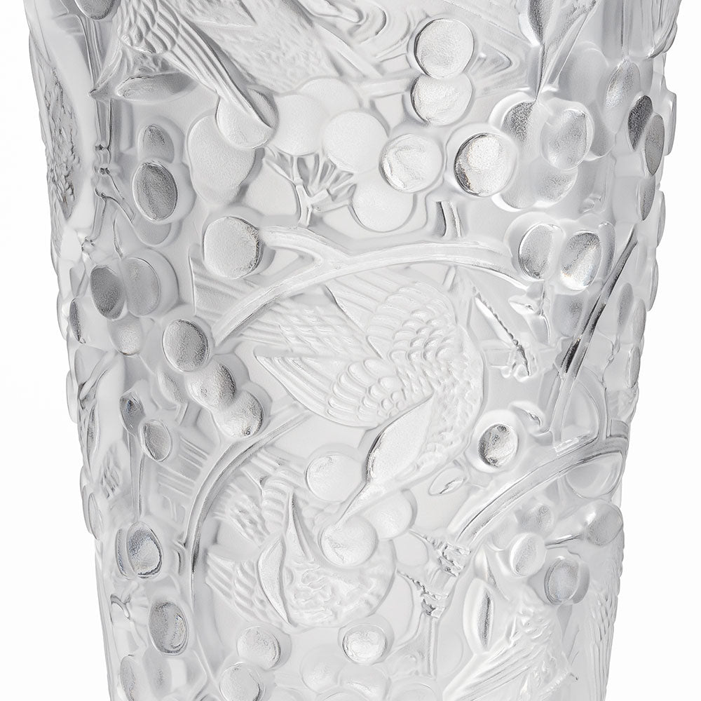 Merles et Raisins medium vase – Lalique France