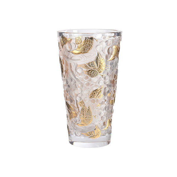 Merles et Raisins large vase – Lalique France