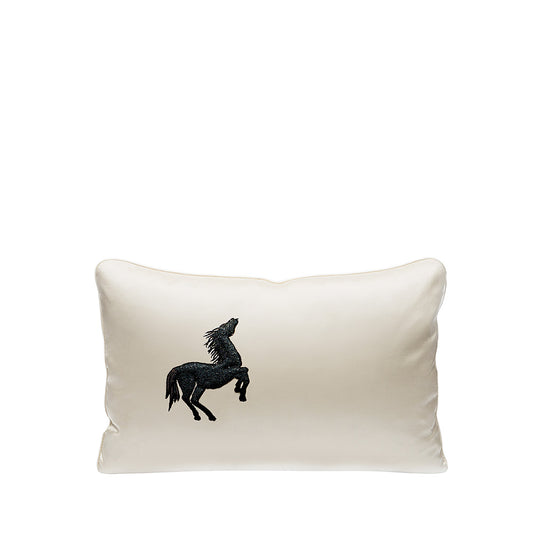 Coussin Perlé Cheval Bondissant