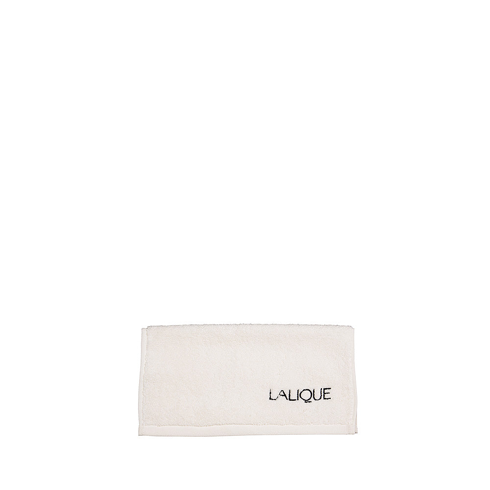 Lalique embroidered square towel