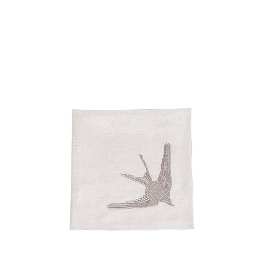 Hirondelle embroidered napkin