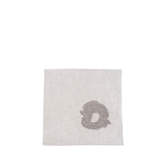 Koi Circle embroidered napkin