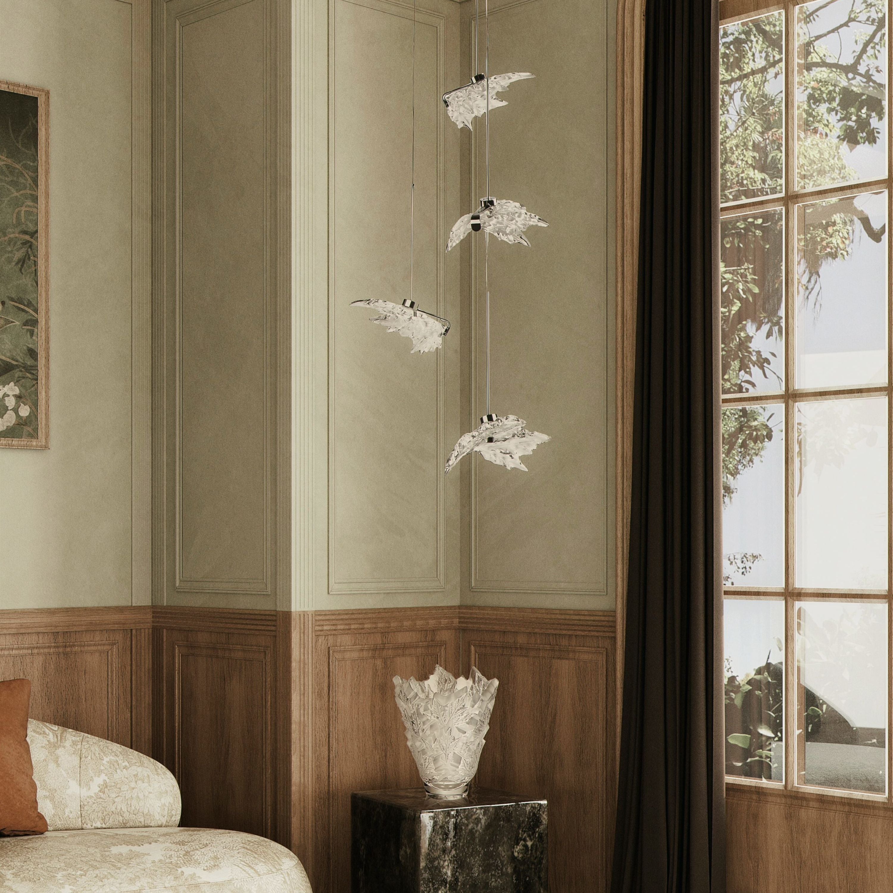 Champs-Élysées Liana, Medium Size, 5 Leaves – Lalique France