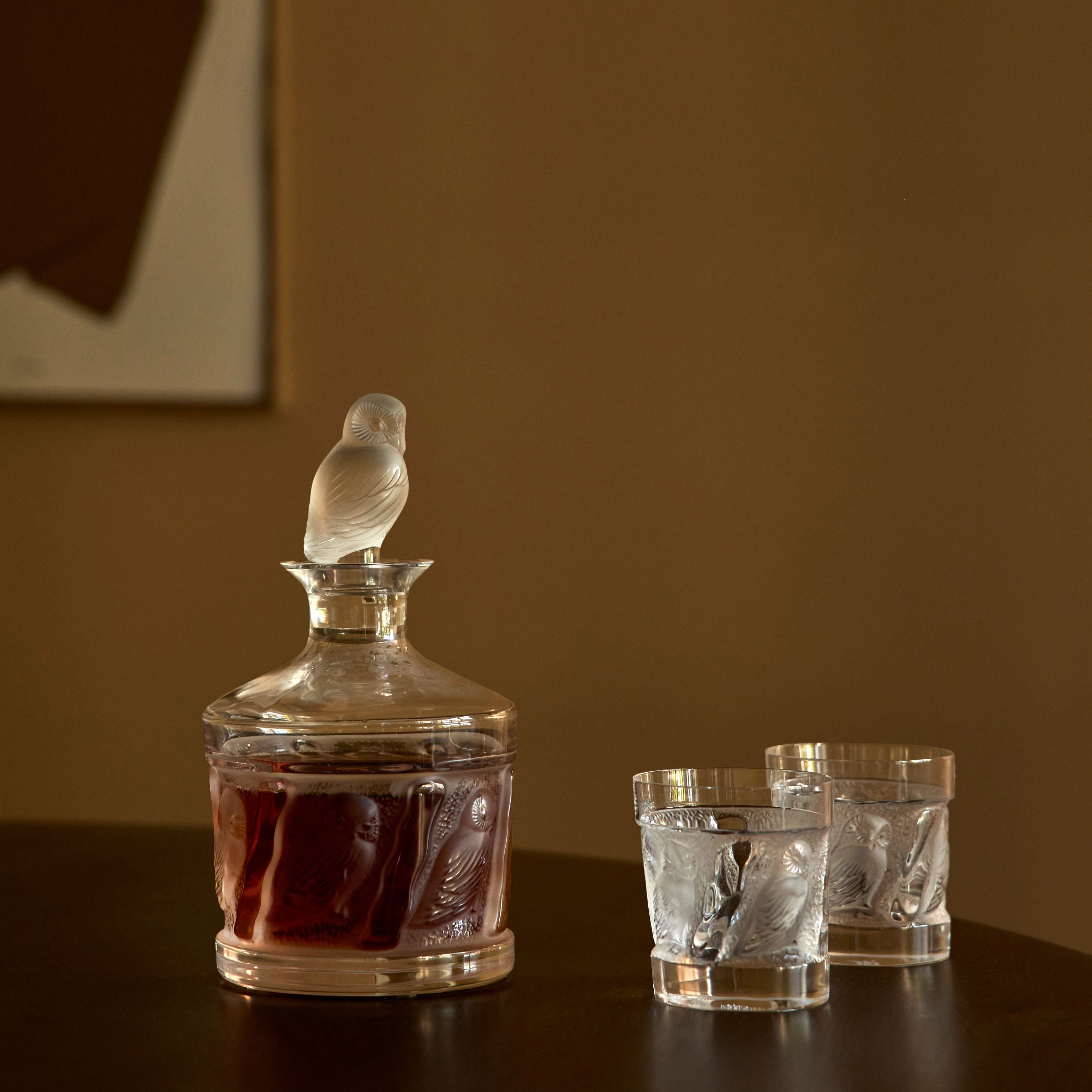 Owl decanter – Lalique France