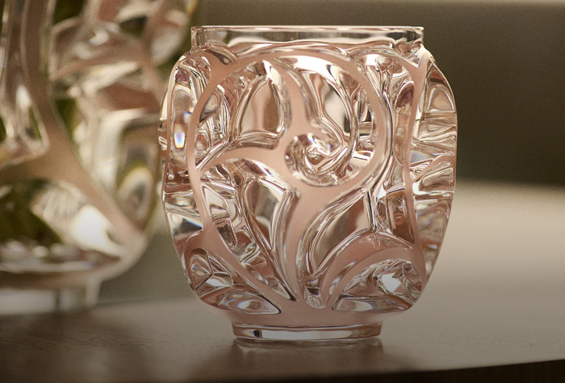 Pivoines Vase Large Size – Lalique France Pivoines Vase Large Size – Lalique France